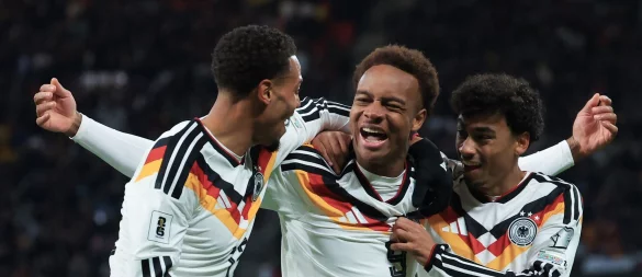 Die Deutsche Nationalmannschaft qualifiziert sich für die WM: Der 6:0-Sieg gegen die Slowakei sicherte Deutschland den Platz bei der Fußball-Weltmeisterschaft. - © Jan Woitas/dpa