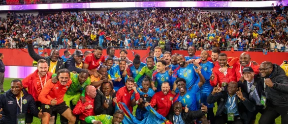 Die Demokratische Republik Kongo darf weiter auf die WM-Teilnahme hoffen. - © Uncredited/AP/dpa