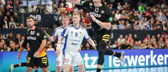 Juri Knorr präsentierte sich gegen Island in starker Form. - © Daniel Karmann/dpa