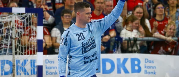 Flensburgs Torwart Kevin Möller machte ein starkes Spiel. (Archivbild) - © Michael Hundt/dpa