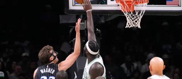 NBA-Star Franz Wagner war gegen die Boston Celtics nicht in Topform. - © Charles Krupa/AP/dpa