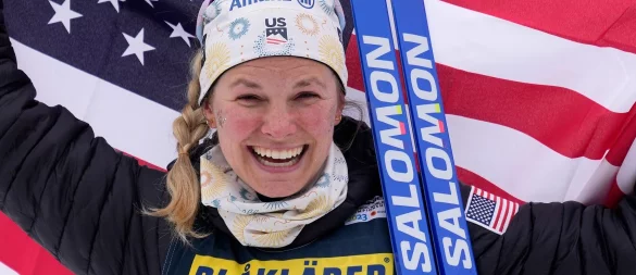 Jessie Diggins hört nach dieser Olympia-Saison auf. (Archivfoto) - © Matthias Schrader/AP