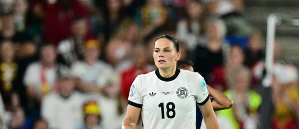 Leipzigs Giovanna Hoffmann könnte das Halbfinale der Nations League verpassen. - © Sebastian Christoph Gollnow/dpa