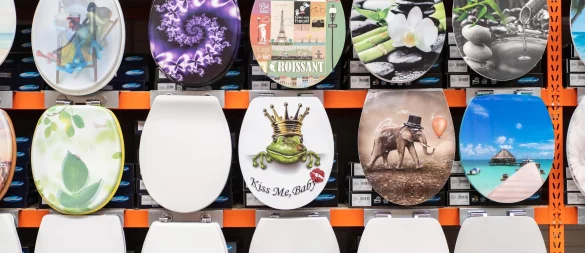 Nicht nur eine ästhetische Frage: Länge, Breite und Abstand der Befestigungslöcher des neuen Toilettensitzes müssen zur Schüssel passen. - © Jonas Güttler/dpa/dpa-tmn