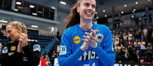 Torfrau Sarah Wachter zeigte gegen Belgien eine starke Leistung. - © Marco Wolf/dpa