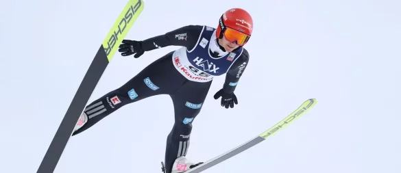 Katharina Schmid war in Lillehammer die beste deutsche Springerin. - © Geir Olsen/NTB Scanpix/AP/dpa