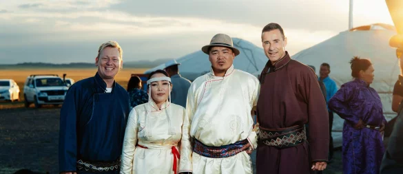 Dolgormaa und Otgonbayar heiraten in der Wüste Gobi. - © -/ARD/dpa