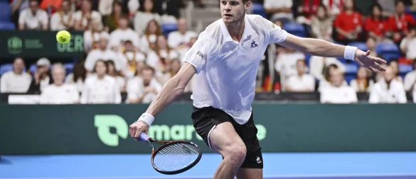 Der deutsche Tennisprofi Yannick Hanfmann. (Archiv) - © --/kyodo/dpa