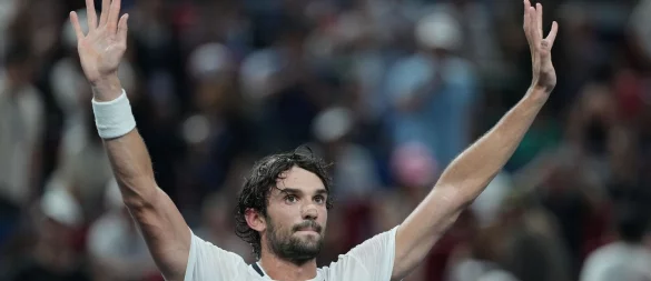 Valentin Vacherot gewinnt das Maters-Turnier in Shanghai. - © Andy Wong/AP/dpa