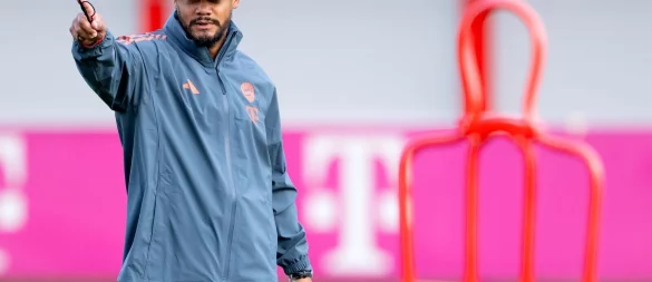 Bayern und Kompany - das passt. Der Coach beim Abschlusstraining. - © Sven Hoppe/dpa