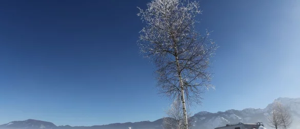 Wintercamping erfreut sich wachsender Beliebtheit: Viele Stellplätze liegen direkt an Skipisten und Loipen. - © Karl-Josef Hildenbrand/dpa/dpa-tmn