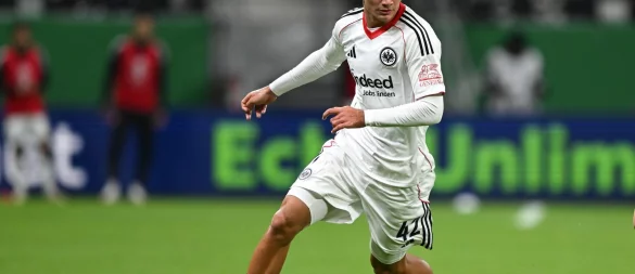 Eintracht-Profi Can Uzun fällt erst mal aus (Archivbild) - © Arne Dedert/dpa