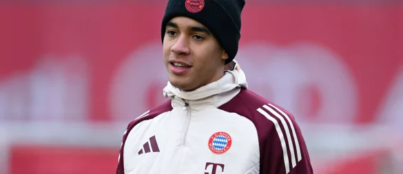 Jamal Musiala ist wieder auf dem Platz zurück. - © Sven Hoppe/dpa