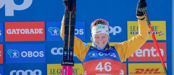 Solche Jubelbilder wird man mit Victoria Carl wohl erstmal nicht mehr sehen. (Archivbild) - © Christoffer Andersen/NTB/dpa