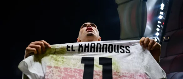 Bilal El Khannouss jubelt nach seinem Tor - © Tom Weller/dpa