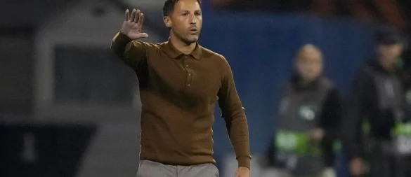 Trainer Domenico Tedesco steht mit Fenerbahce vor einem spannenden Spiel gegen Stuttgart. (Archivbild) - © Darko Bandic/AP/dpa