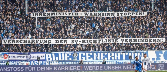 Magdeburger Fans äußern sich zum Thema Stadionverbote. - © Andreas Gora/dpa