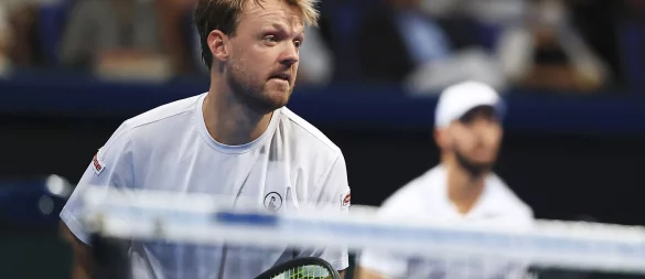 Kevin Krawietz (vorne) und Tim Pütz verlieren zum Auftakt der ATP Finals (Archivbild) - © --/kyodo/dpa