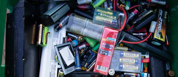 Alte Batterien dürfen nicht einfach in den Hausmüll geworfen werden. - © Christian Charisius/dpa