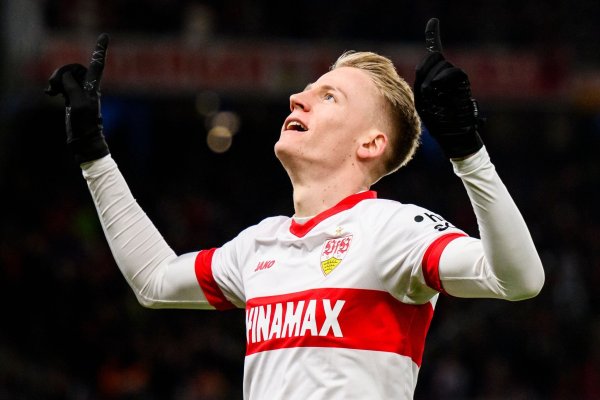 Chris Führich traf für den VfB Stuttgart zum 1:0 gegen den VfL Bochum. - © Tom Weller/dpa