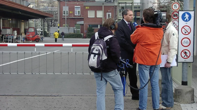 Der Mord an den Mitarbeiter eines Mindener Chemieunternehmen sorgt im Jahr 2006 für überregionales Medieninteresse. - © Christine Riechmann (Archiv)