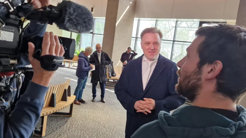 Burkhard Benecken gab als einziger Jurist Interviews. MT-Foto: - © Ilja Regier