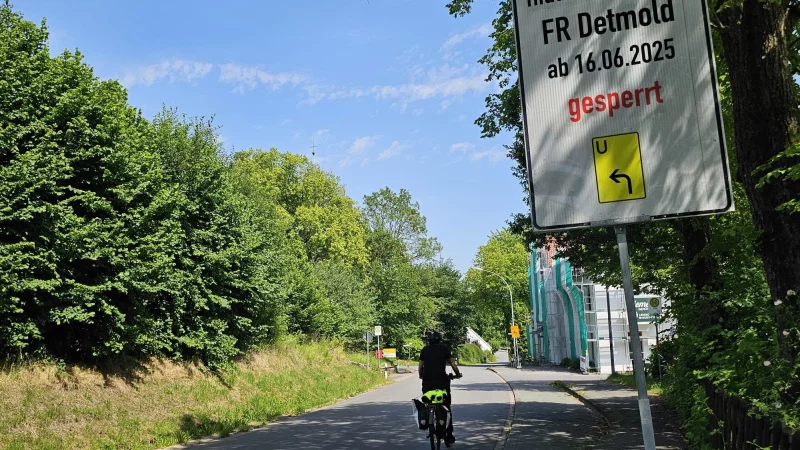 Wer aus Richtung Währentrup kommt, wird über die Billinghauser Straße zum Hellweg geleitet. Von da aus geht es dann nach Detmold. - © Astrid Sewing