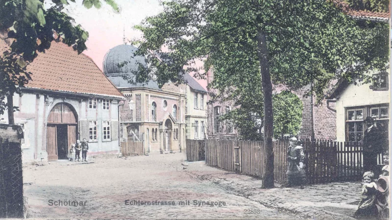 Die Synagoge stand in der Aechternstra&szlig;e. - &copy; Sammlung Stefan Wiesekopsieker