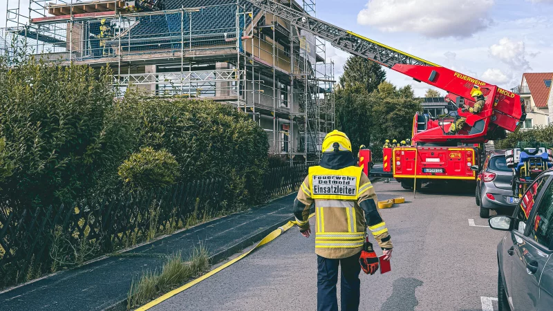 Die Detmolder Wehr ist am Freitrag zu einer "unklaren Rauchentwicklung" gerufen worden. - &copy; Feuerwehr Detmold/Marco Schweiger