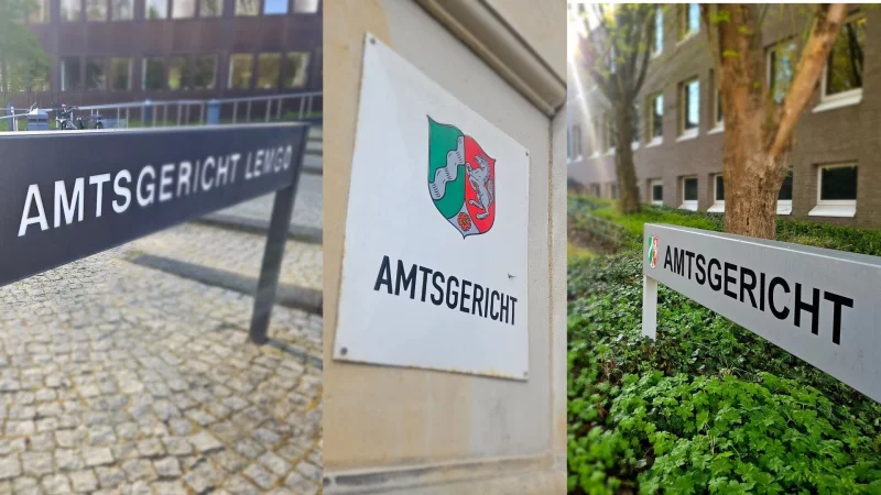 Wer k&uuml;nftig vor Gericht streiten will, kann das jetzt bis zu einer Streitsumme von 10.000 Euro an den hiesigen Amtsgerichten in Detmold, Lemgo, und Blomberg tun. Bisher ging alles ab 5000 Euro direkt an das Landgericht. - &copy; Janet K&ouml;nig