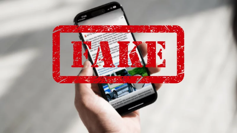 Eine Falschmeldung zu einem angeblichen Vermisstenfall aus Bad Salzuflen kursiert im Internet. - © Mockup: LZ