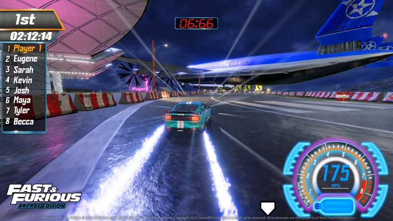 Es gibt Anleihen an die Filme, aber nur oberfl&auml;chlich. Wie in "Fast & Furious 6" sollen wir hier ein Flugzeug vom Start abhalten. Doch das Level sieht nicht ansatzweise wie der Film aus und spielt in einer anderen Stadt. - &copy; GameMill Entertainment