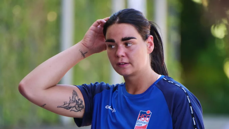 Lara Lepschi, die neue Torhüterin der HSG Blomberg-Lippe. - © Jörg Hagemann