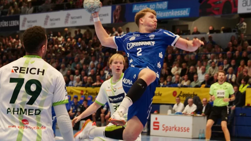 Lemgos Vorarbeiter: Lukas Hutecek marschierte auch im letzten Spiel des Jahres voran. - &copy; J&ouml;rg Hagemann