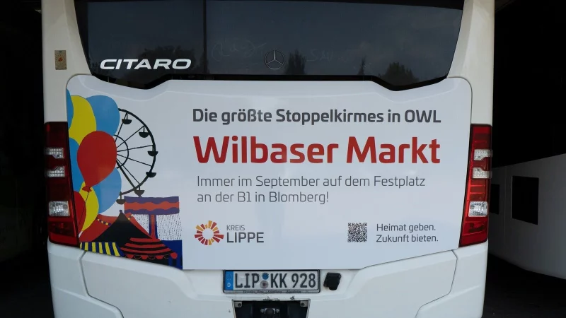 Mit dem Bus nach Wilbasen? Vor allem das Zurück dürfte für viele Besucher aus den Ortsteilen schwierig bleiben. - © Kreis Lippe