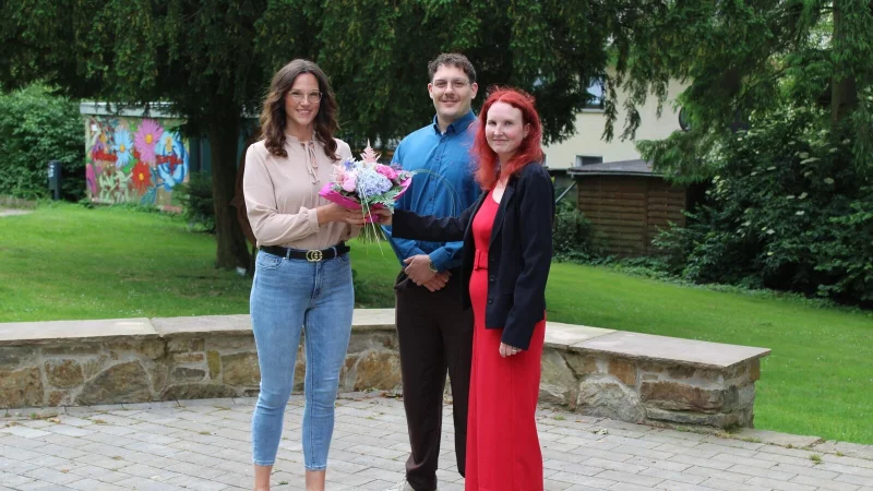 Josephine Dreier (links), Moritz Schulz (mittig), Sarah Tammoschath (rechts). - &copy; SPD