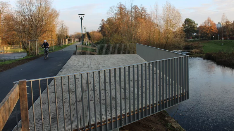 Der Bega-Balkon in Lemgo ist fertig. Er kommt nicht bei allen an. - &copy; Kyrill von Matuschka