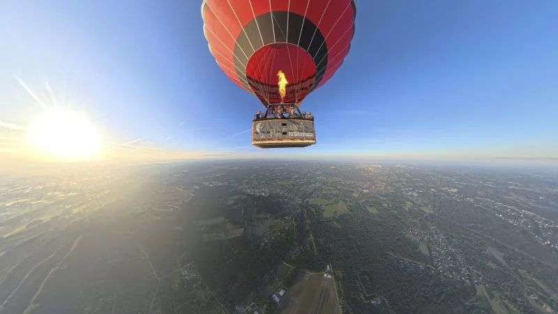 Anne-Kathrin Deppe hat bei einem Gewinnspiel der LZ eine Ballonfahrt über den Teutoburger Wald gewonnen. - © Aeroballonsport