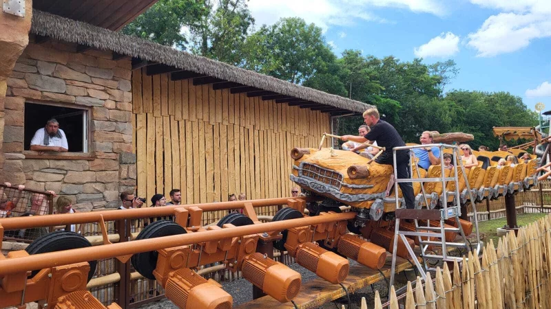 Die neue Attraktion im Potts Park "Saus & Braus" befindet sich noch im Softopening. Das kann zu unerwarteten Erlebnissen f&uuml;r die Besucher f&uuml;hren. - &copy; Christian Grospitz