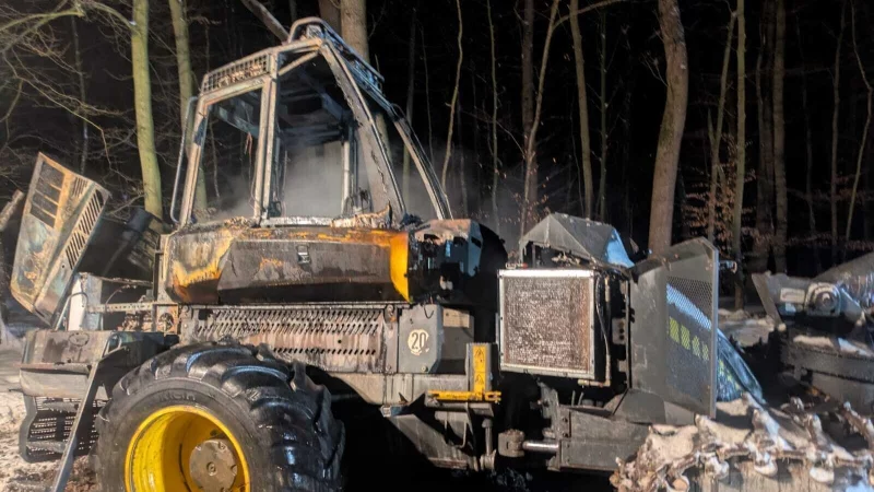 Der Harvester ist ausgebrannt. - &copy; Landesverband Lippe