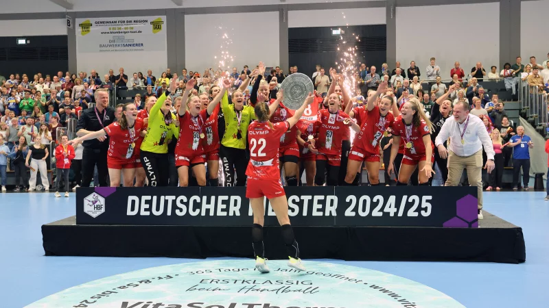 So war es im Mai: HB Ludwigsburg gewinnt das zweite Finale an der Blomberger Ulmenallee und wird Deutscher Meister. - &copy; Paul Cohen