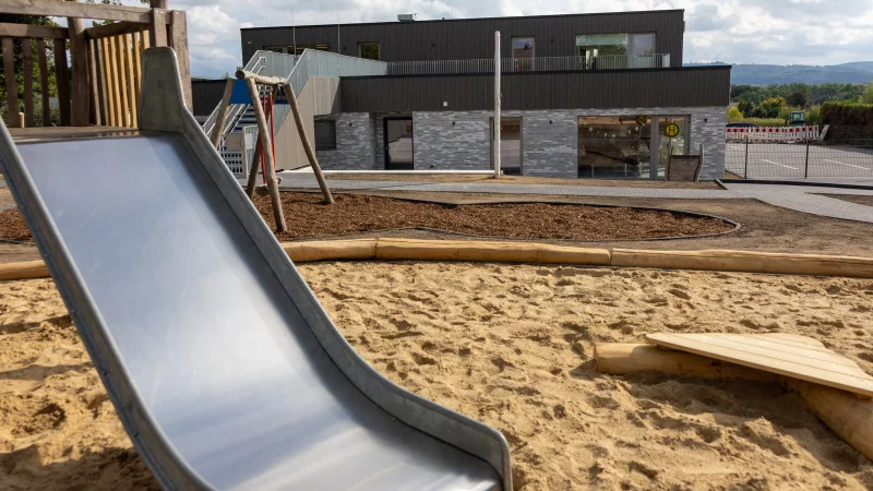 Das Grundstück der Kita "Wieselwichtel" hat die Petri-Stiftung bereitgestellt. - © Lebenshilfe