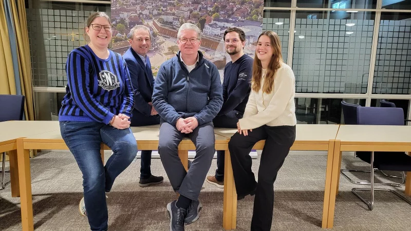 Britta Slavov (von links), Nicolai Trettin, Frank Sommerfeld, Robin Meier und Lina Meier führen die SPD-Fraktion im Rat an. - © SPD Bad Salzuflen