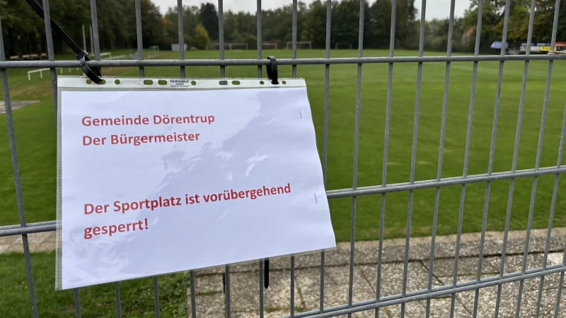 Nach dem Brand bei Remondis waren die Sport- und Spielplätze zunächst vorsichtshalber gesperrt worden. - © Thomas Reineke