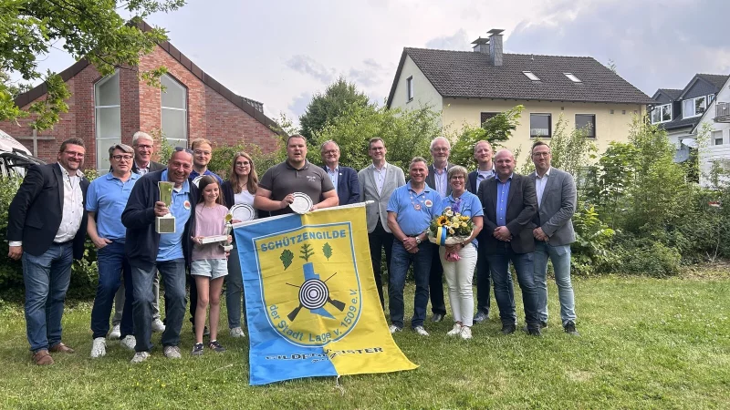 Die Lagenser Schützen kämpften um den Titel des Gildenmeisters. - © Schützengilde der Stadt Lage