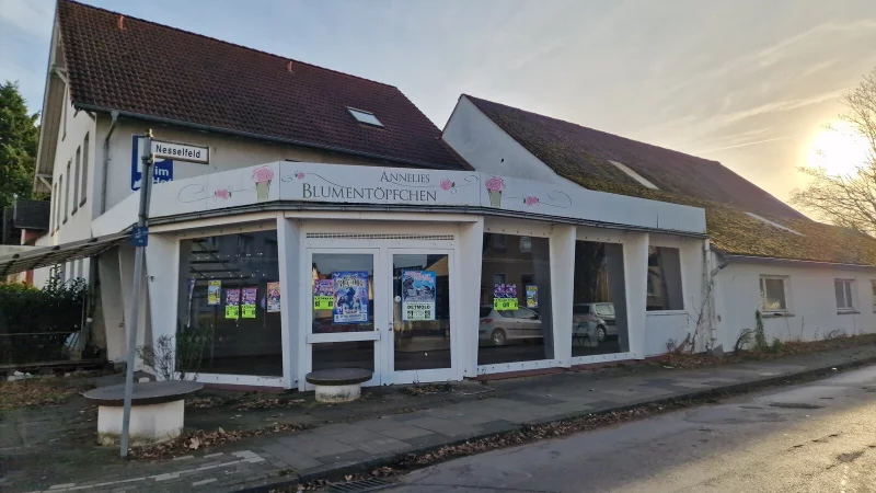 Der Geb&auml;udekomplex rund um das ehemalige "Blument&ouml;pfchen" an der Lemgoer Stra&szlig;e, Ecke Nesselfeld, wird demn&auml;chst abgerissen. - &copy; Nadine Uphoff