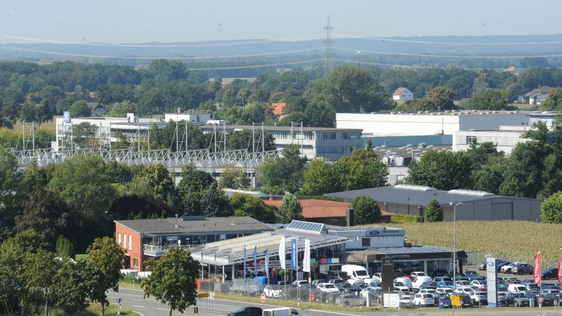 Der ZF-Standort in Dielingen ist ein wichtiges Gewerbegebiet in Stemwede und die ZF Friedrichshafen AG gr&ouml;&szlig;ter Arbeitgeber in der Gemeinde Stemwede. - &copy; Joern Spreen-Ledebur