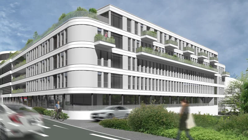 Das Gesundheitszentrum "Medical City Plaza" auf dem ehemaligen Hockeyplatz steht offenbar auf der Kippe. - &copy; mcp