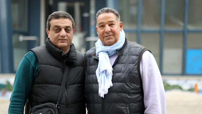 Der Betreiber des Restaurants David Babakekhyan (links) und der neue Besitzer der Immobilie, Hans-Robert Marschall, glauben an das neue Projekt. - © Alex Lehn