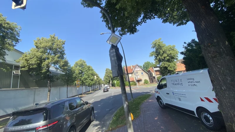 Die Ampel an der Bundesstra&szlig;e/Einm&uuml;ndung Tecklenburger Weg f&auml;llt noch bis auf unbestimmte Zeit aus. - &copy; Burkhard Hoeltzenbein